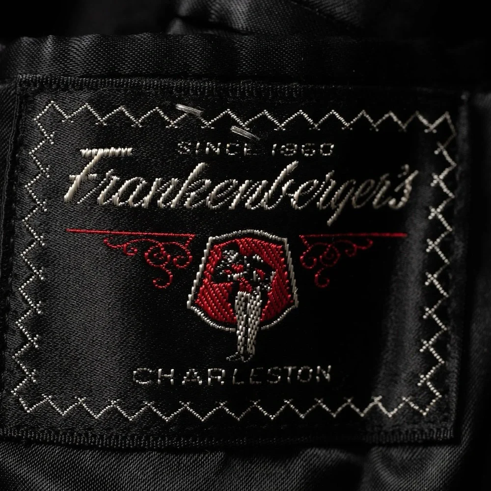 VTG‎ Frankenberger’s Charleston 100% Cashmere Men’s Large 3-Button Black Coat